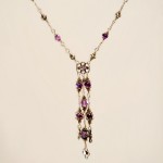 SOLD Amethyst and Sterling Triple Drop - Image 4