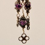 SOLD Amethyst and Sterling Triple Drop - Image 2