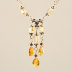 SOLD Citrine with Sterling Silver Triple Drop - Image 3