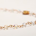 Faceted Crystals on Gold Chain - Image 2