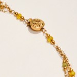 Faceted Glass on Gold Choker - Image 5