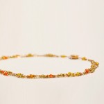 Faceted Glass on Gold Choker - Image 2