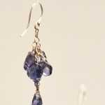 SOLD Iolite Spiral Drop Earrings - Image 2