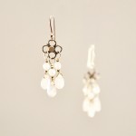 SOLD Rose Quartz Clover Earings - Image 2